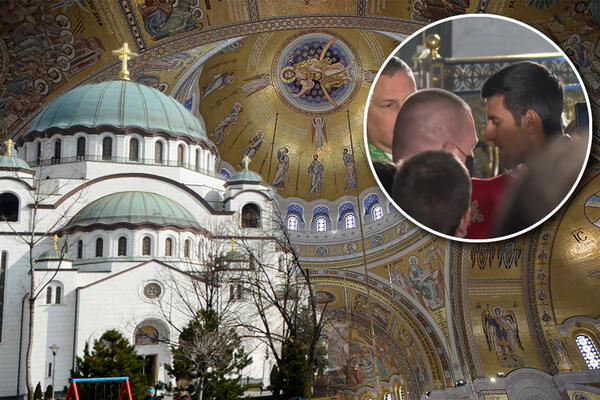 PORODICA ĐOKOVIĆ U HRAMU SVETOG SAVE! NOVAK SE PRIČESTIO! (FOTO) (VIDEO)