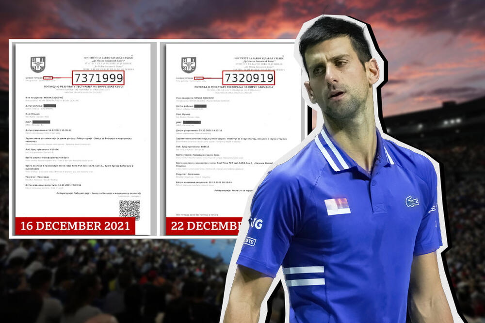 BRITANCI PONOVO BLATE NOVAKA: Đoković je LAŽIRAO testove na koronu, ovo su njihovi DOKAZI! (FOTO)