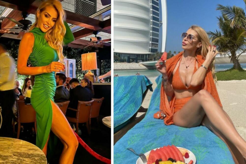 SNEŽANA BORJAN POKORILA DUBAI PRE NOVAKA! Kao iz pesme: DUGE NOGE ZA IGRANJE, VITKO TELO ZA GLEDANJE! (FOTO)