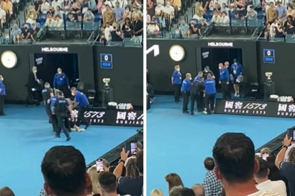 UPAO NA TEREN TOKOM FINALA AO! BRUTALNO GA IZVLAČILI DALEKO OD OČIJU JAVNOSTI! NOVAKOMRZAC OBJAVIO SNIMAK! (VIDEO)