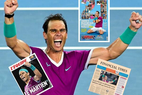 SVETSKI MEDIJI SE UTRKUJU U HVALOSPEVIMA NADALU: Rafa je čak na naslovnici čuvenog "FAJNENŠAL TAJMSA"! (FOTO)