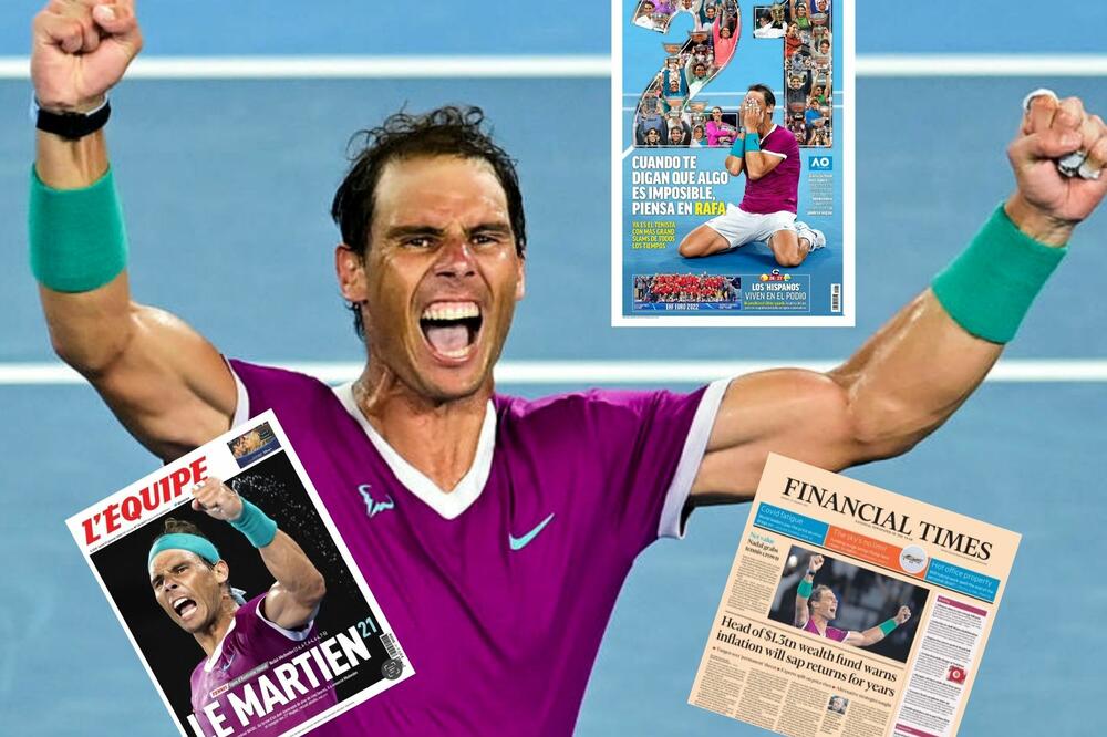 SVETSKI MEDIJI SE UTRKUJU U HVALOSPEVIMA NADALU: Rafa je čak na naslovnici čuvenog "FAJNENŠAL TAJMSA"! (FOTO)