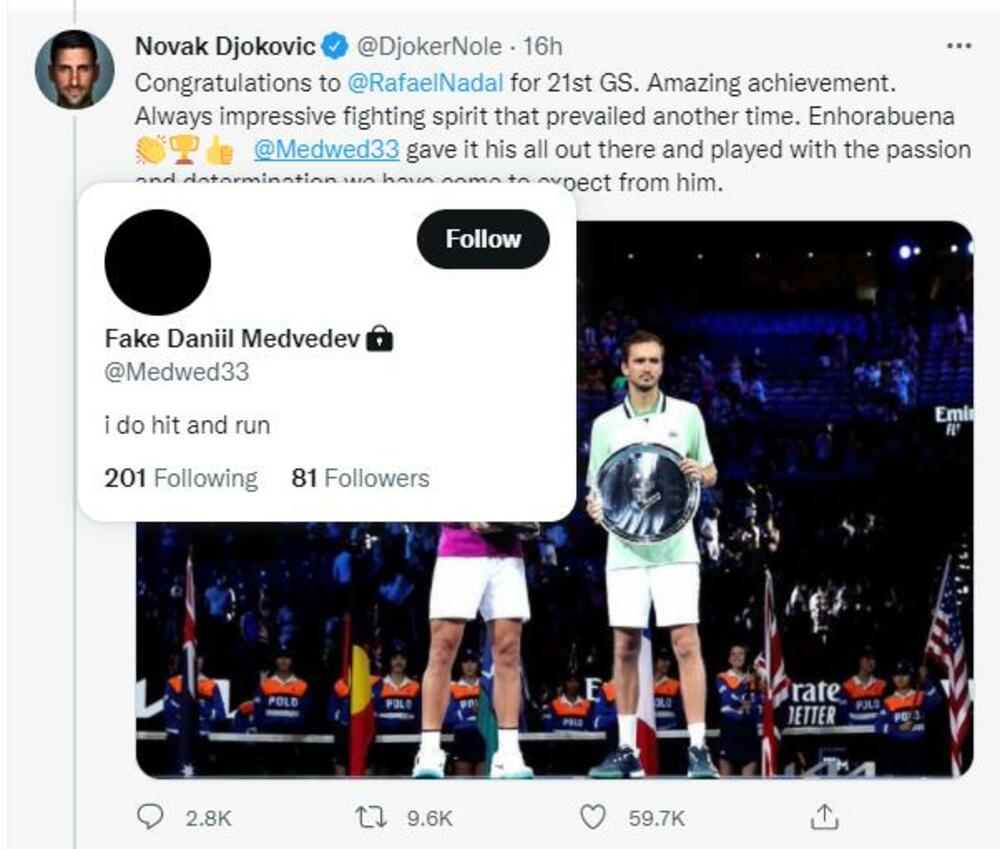 Danil Medvedev, Novak Đoković