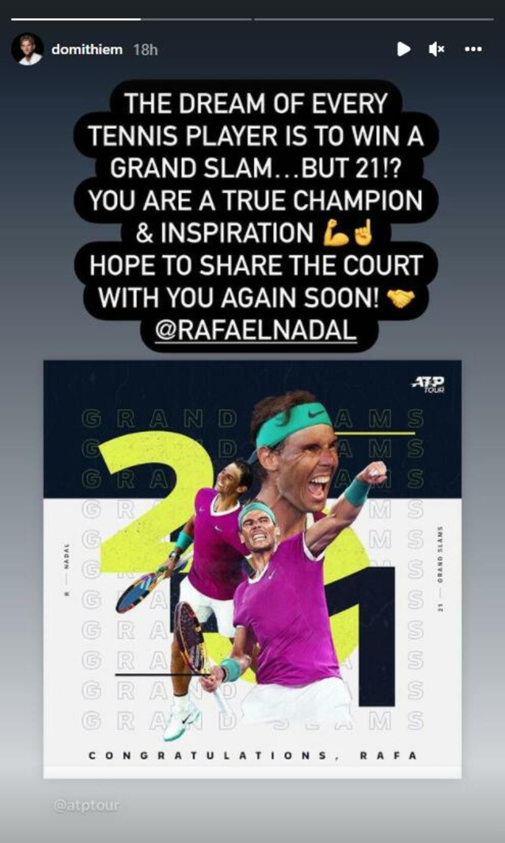 Dominik Tim, Rafael Nadal