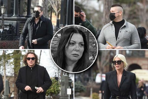 POZNATE LIČNOSTI STIGLE NA SAHRANU KSENIJE VUČIĆ! Svi u crnini, muk i tuga SLAMAJU SRCA! Evo ko je sve tu! (FOTO)