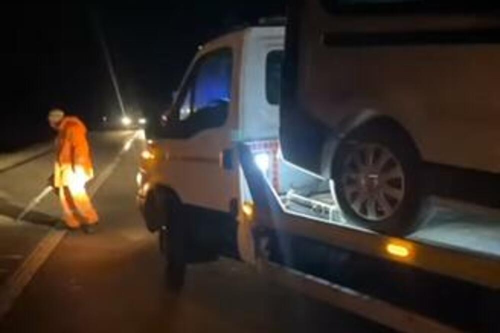 ŽENA TEŠKO POVREĐENA! Saobraćajna nesreća na auto-putu E75