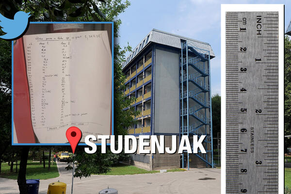 CEO BEOGRAD BRUJI O SPISKU IZ "STUDENJAKA"! Upisani su CENTIMETRI, merio se "PONOS" po sobama (FOTO)