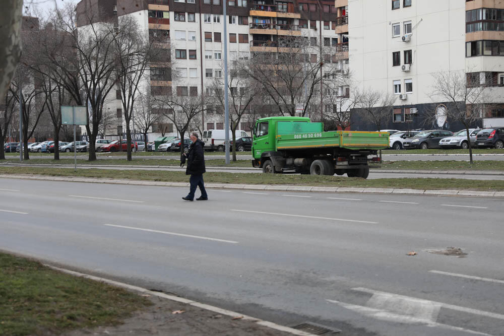 Novi Beograd, Pešački prelaz, nesreća
