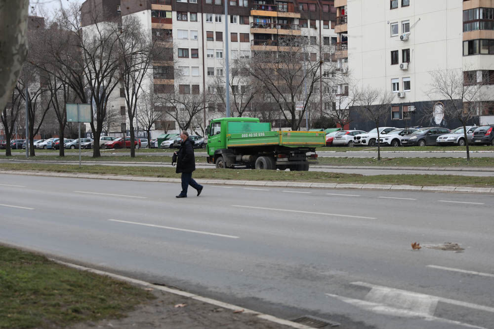 Novi Beograd, Pešački prelaz, nesreća