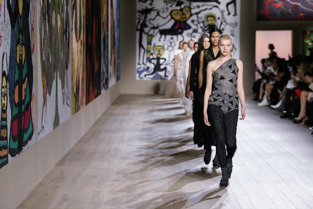 Dior, Moda, Manekenke, Beli ajlajner, Oči, Modna pista, Dior 2022, Žena, Žene, Elegantno