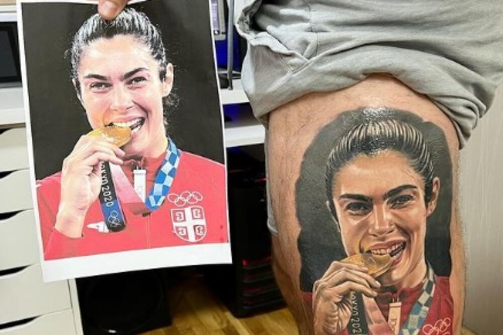 NESTVARAN GEST! Pogodite ko je istetovirao lik Milice Mandić preko CELE NOGE! (FOTO)