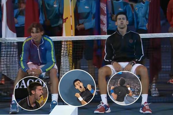 LUDO, NEZABORAVNO, NAJBOLJE FINALE AO! CEPANJE MAJICE, IZLIV EMOCIJA! NOVAK I RAFA PALI SA NOGU! (VIDEO)