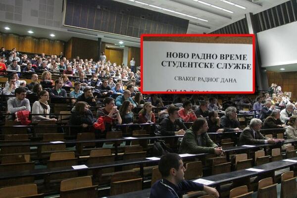 DO MINISTRA BI SE LAKŠE DOŠLO! Zbog novog radnog vremena studentske službe u Srbiji GORE MREŽE! (FOTO)