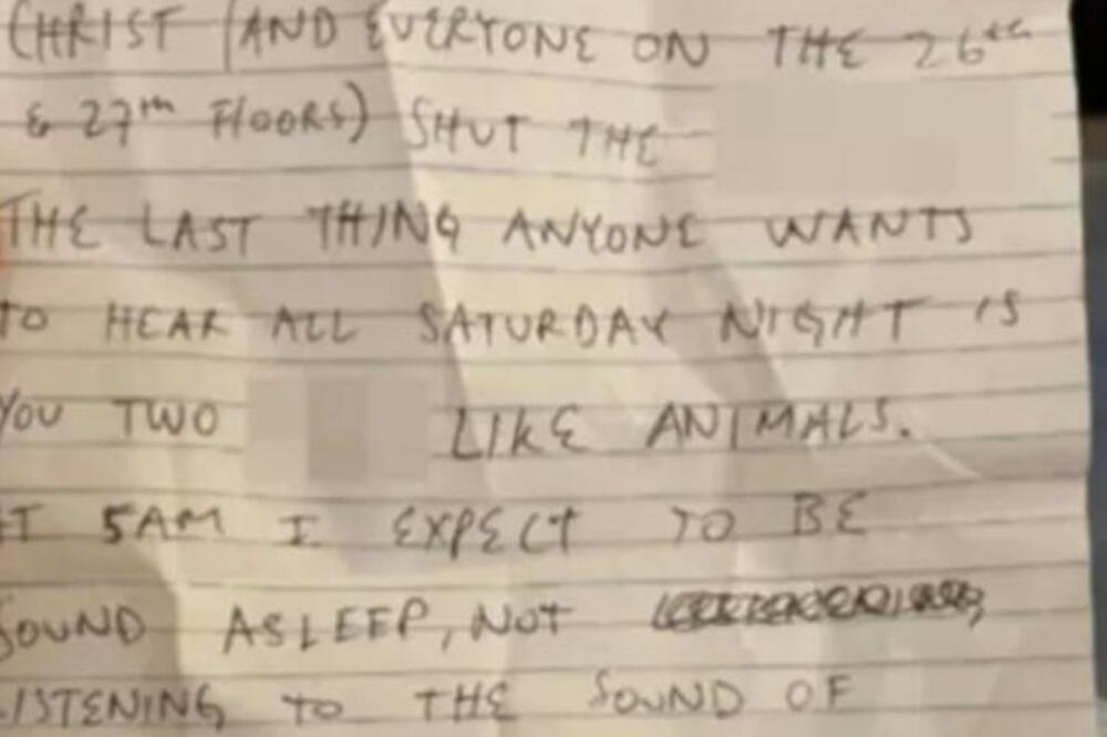 POBESNELE KOMŠIJE IM ZALEPILE BESNU PORUKU: ISFRUSTRIRALI SU SE! (FOTO)