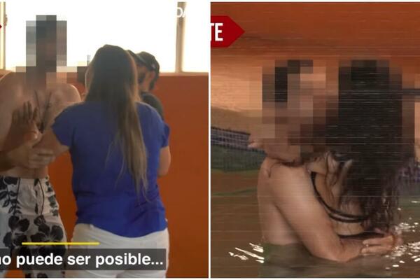 UHVATILA JE MUŽA I ROĐENU SESTRU GOLE U BAZENU! Posle njene reakcije ostaćete u potpuno ŠOKU! (VIDEO)