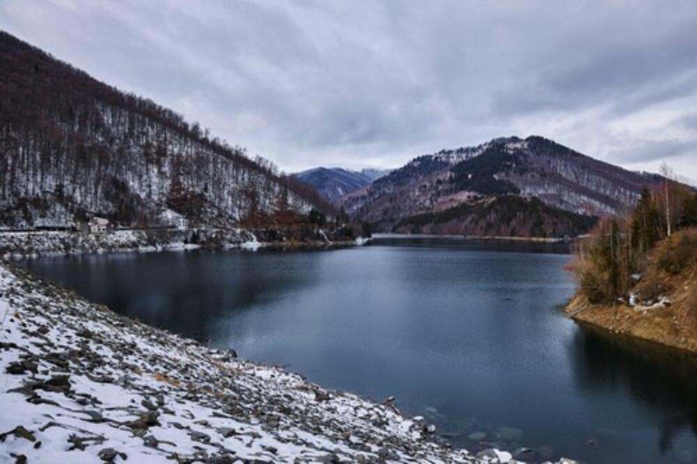 Jezero, Zima, Sneg, Priroda