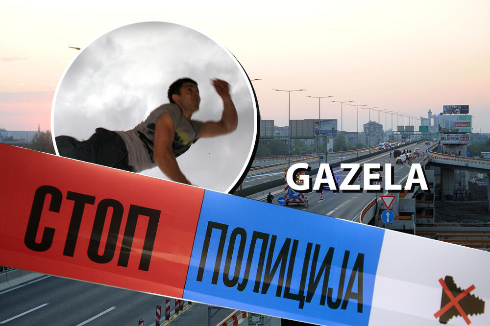 MUŠKARAC NA GAZELI PREŠAO ZAŠTITNU OGRADU, PRETIO DA ĆE DA SKOČI!