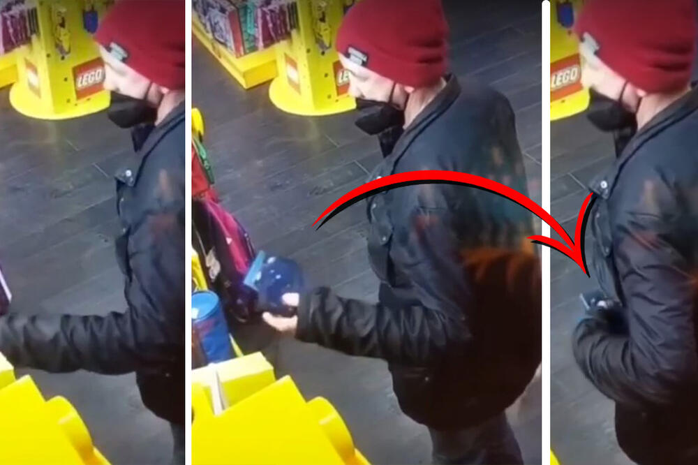 OPREZ! ČOVEK STAVLJA U DŽEP SVE ŠTO MU PADNE POD RUKU! Kamere su ga uhvatile u centru BG-a, MAHERSKI krade (VIDEO)