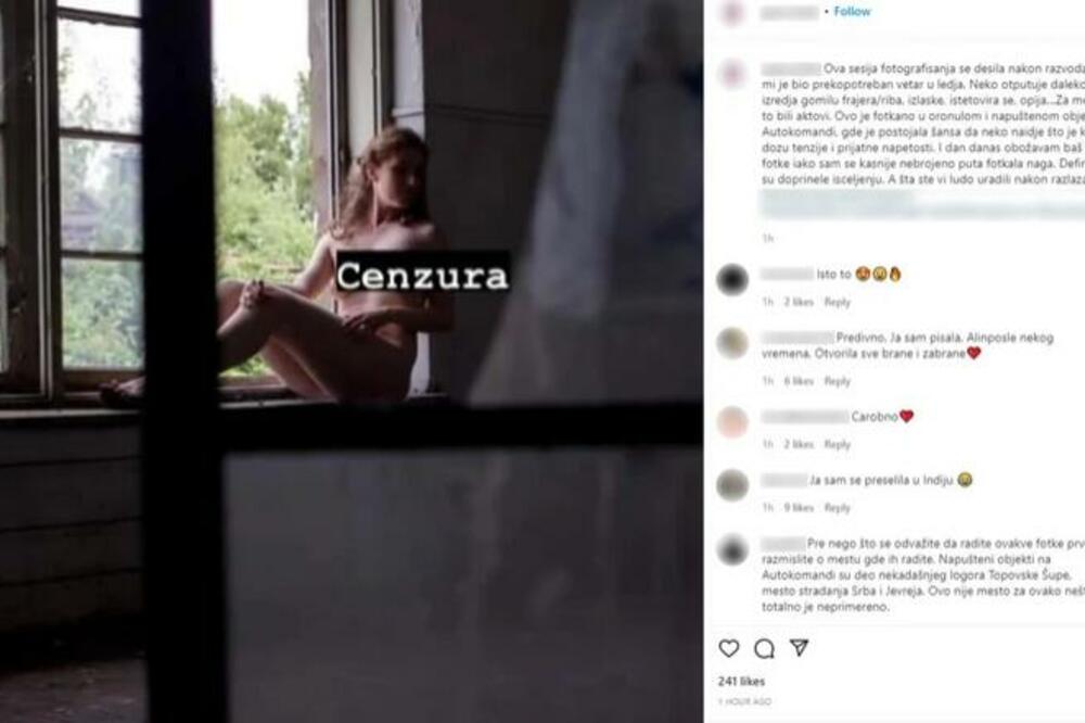 SKANDAL! Slikala se GOLA u nekadašnjem ozloglašenom beogradskom LOGORU i sve OKAČILA NA INSTAGRAM (FOTO)