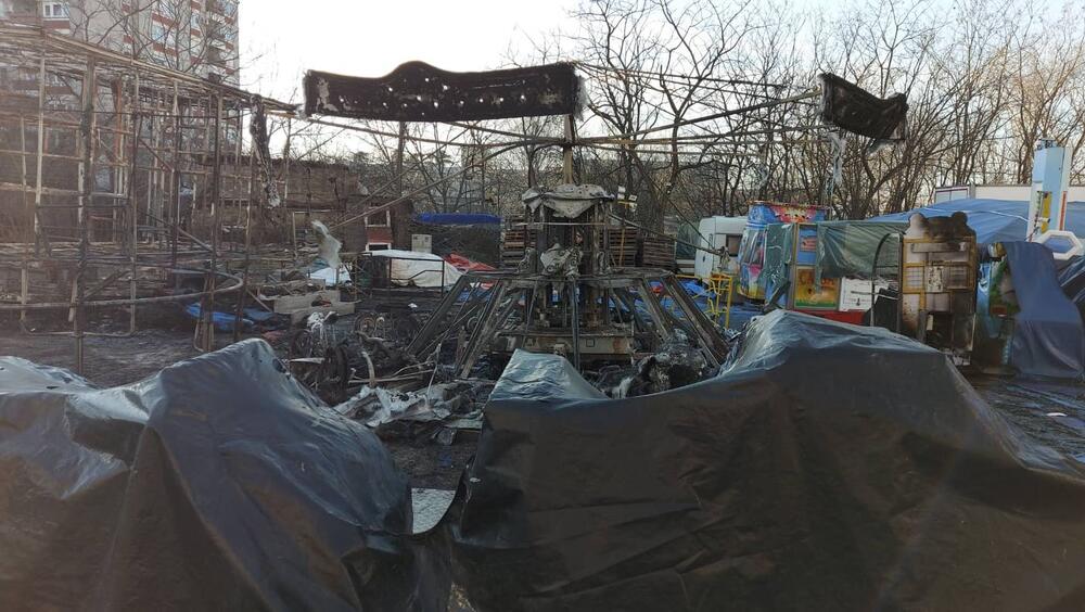 Požar u Žarkovu, Požar, Park