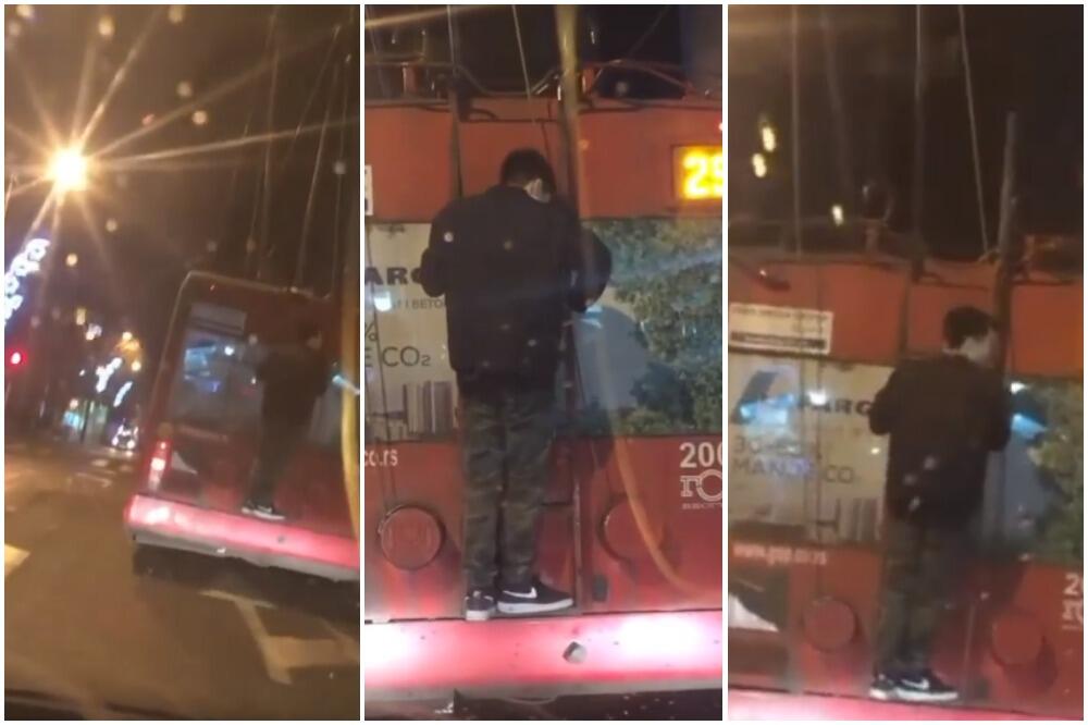 STRAŠNA SCENA U CENTRU BEOGRADA! Dečak RIZIKOVAO život, vozači PREBLEDELI OD STRAHA (VIDEO)