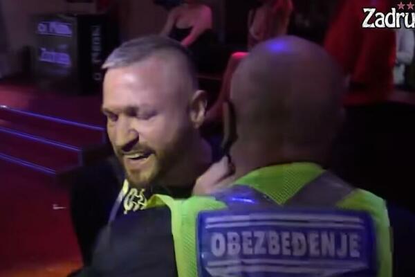 KOLAPS U ZADRUZI: Ša se potukao sa OBEZBEĐENJEM - IZBAČEN JE NAPOLJE! (VIDEO)