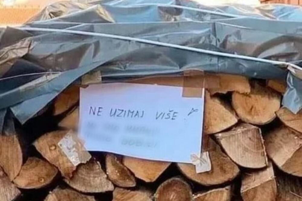 E, NEKA MU JE REK'O: Komšiji PREKIPELO jer mu STALNO KRADU OGREV! Lopovu ostavio OVU PORUKU! (FOTO)