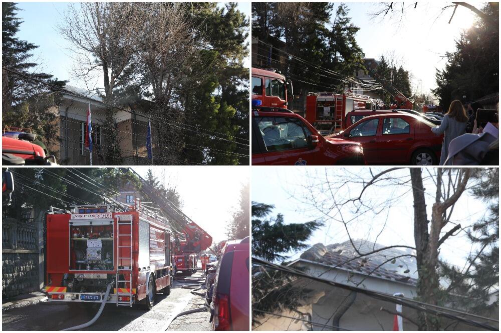 PRVE SLIKE SA LICA MESTA! Gorela rezidencija Hrvatske ambasade, komšije mislile da čiste DIMNJAK (FOTO)