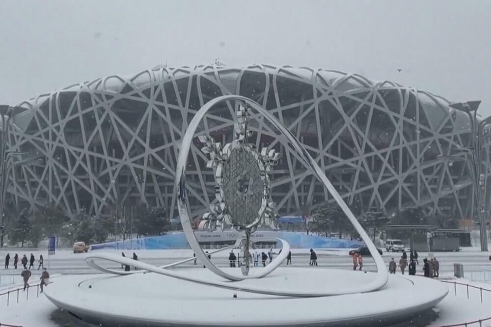 VELIČANSTVENA SLIKA LEDA I SNEGA: Zatvorene Zimske olimpijske igre u Pekingu! (VIDEO)