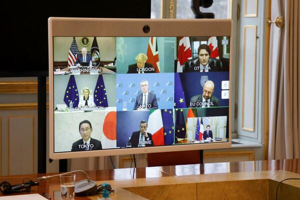 DANAS ONLAJN SASTANAK G7: Tema rat u Ukrajini