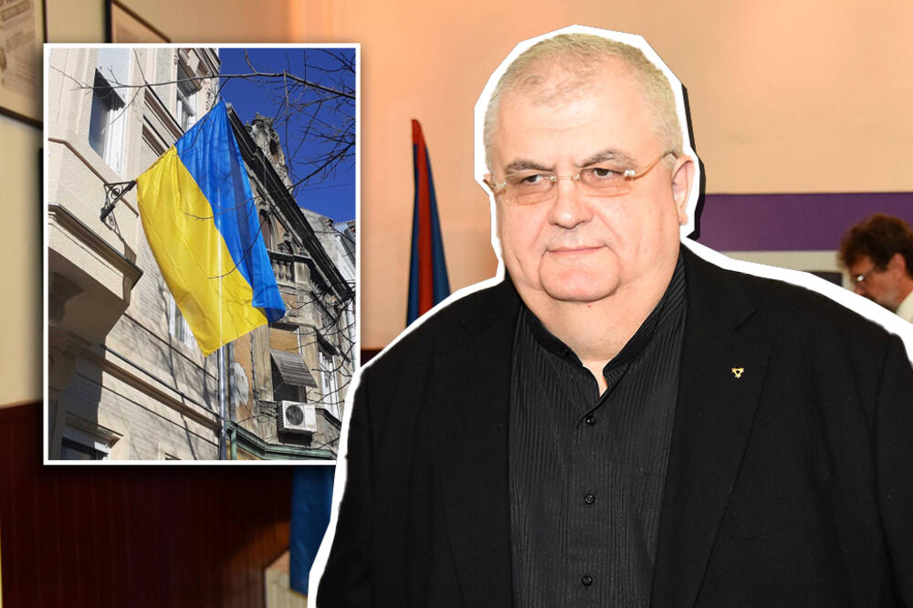 NENAD ČANAK ISTAKAO ZASTAVU UKRAJINE NA ZGRADI LSV! Na Tviteru su ga "DOČEKALI NA KRV I NOŽ" (FOTO)