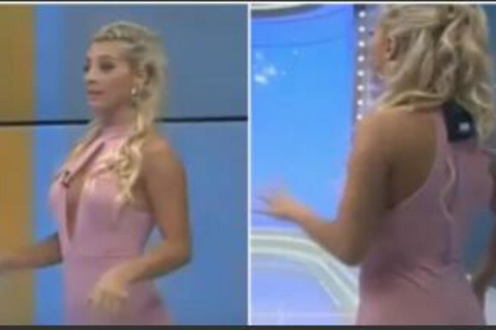 KOMBINEZON PRIPIJEN UZ TELO, A GRUDI SAMO SEVAJU: Odevna kombinacija ove VODITELJKE zaludela je muškarce! (VIDEO)