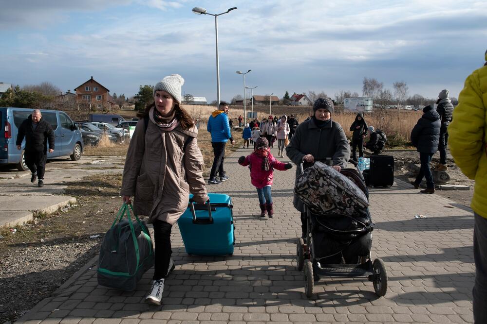 Izbeglice iz Ukrajine / ilustracija