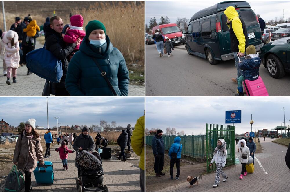 POTRESNE SLIKE IZ UKRAJINE: Sa samo nekoliko kesa i torbi ljudi beže od rata (GALERIJA)
