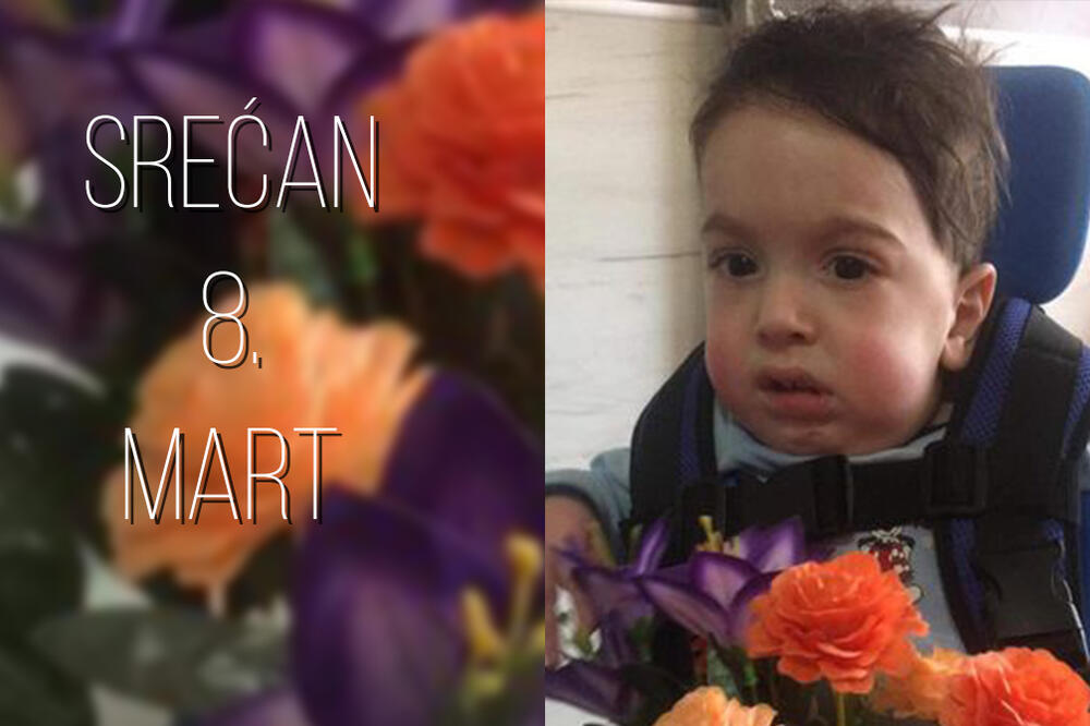 MALENI OLIVER SVIM DAMAMA ČESTITAO OSMI MART: Slika ove SMA bebe je nešto naslađe što ćete videti danas! (FOTO)