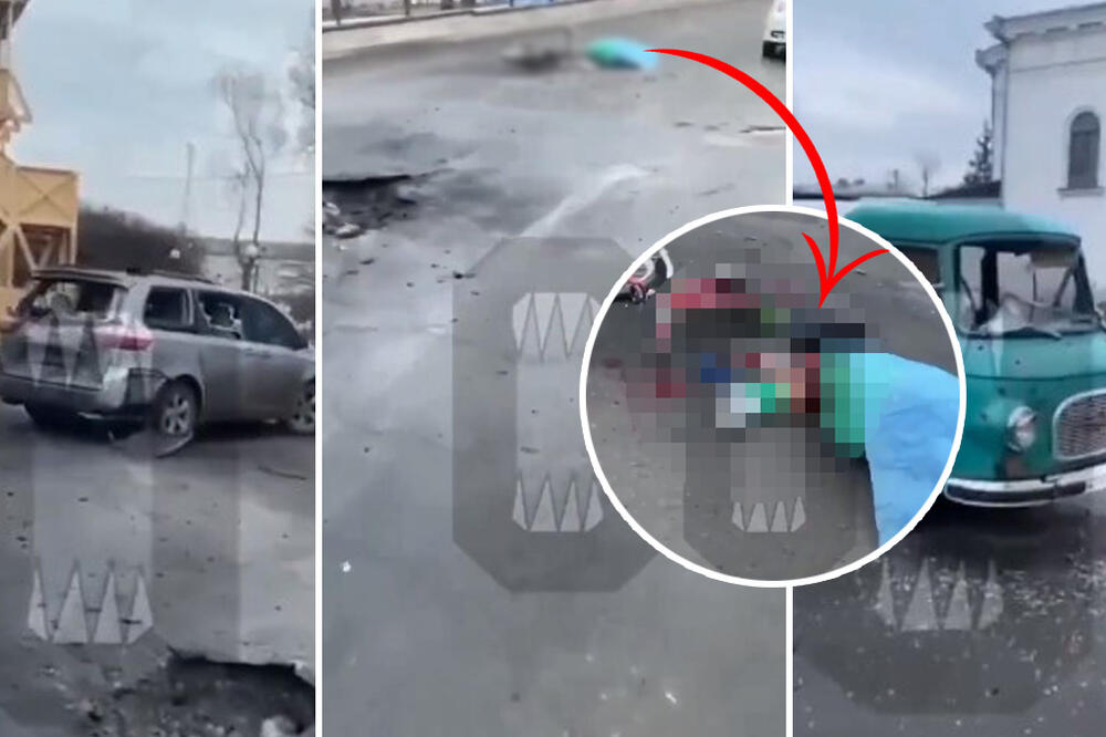 STRAVIČNE POSLEDICE RATA: Objavljen HOROR snimak iz Ukrajine, BEŽIVOTNO TELO nasred ulice! (UZNEMIRUJUĆ VIDEO)