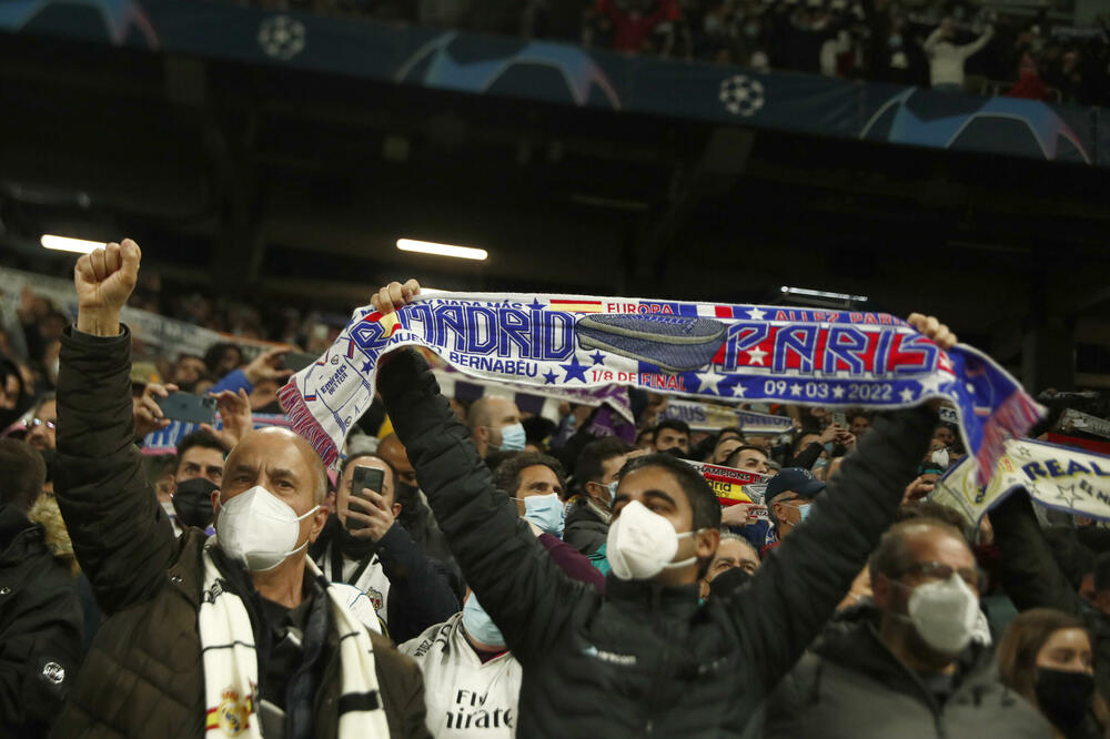 Navijači na meču Real - PSŽ