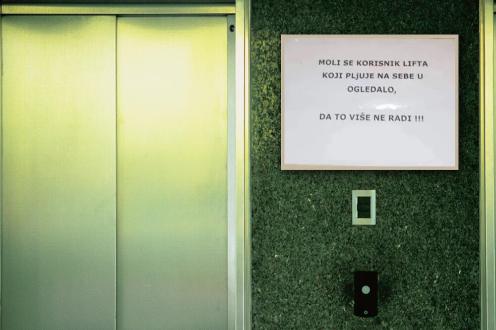 "MOLI SE KORISNIK LIFTA...": NESVAKIDAŠNJE obaveštenje OSVANULO u ZGRADI! Je li REALNO šta SVE ljudi RADE?! (FOTO)
