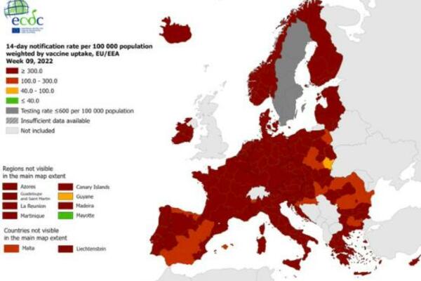 OBJAVLJENA NOVA KORONA KARTA EU: Napokon - jedna regija u narandžastoj zoni (FOTO)