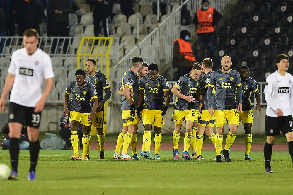 PARTIZAN DOŽIVEO POTOP U DRUGOM POLUVREMENU: Pukla "petarda", Fejenord ima veliku prednost pred revanš!