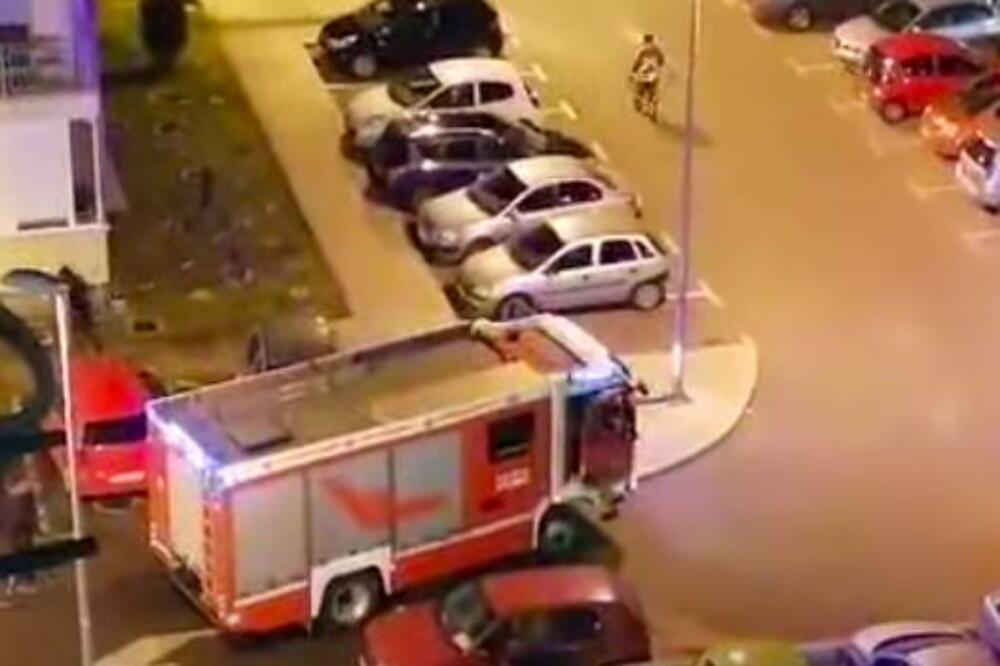 IZGOREO AUTOMOBIL U PODGORICI: Vlasnik važi za "bezbednosno interesantnu osobu" (VIDEO)