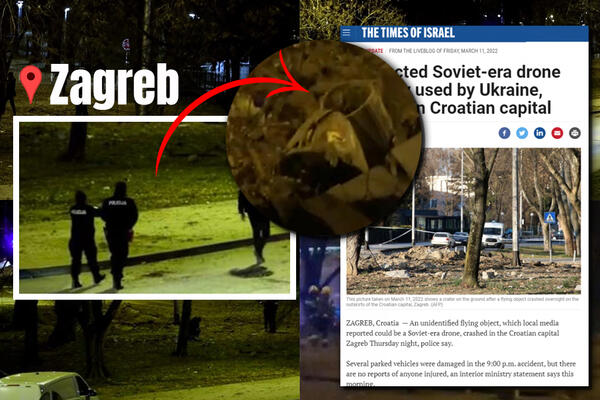 SVETSKI MEDIJI BRUJE O MISTERIOZNOM PADU DRONA U ZAGREBU: Radi se o bespilotnoj letelici iz sovjetskog doba? (FOTO)