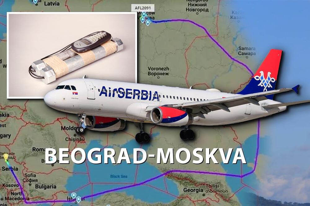 PRIJAVLJENA BOMBA NA LETU ZA MOSKVU: Avion hitno vraćen za Beograd (FOTO)
