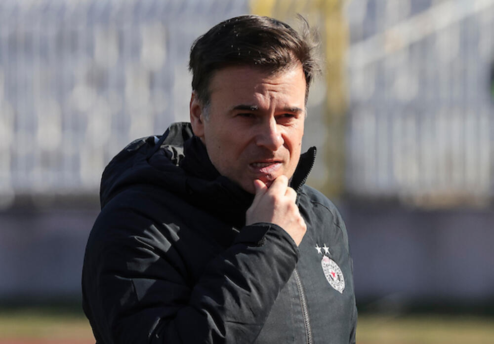 Trener Partizana Aleksandar Stanojević