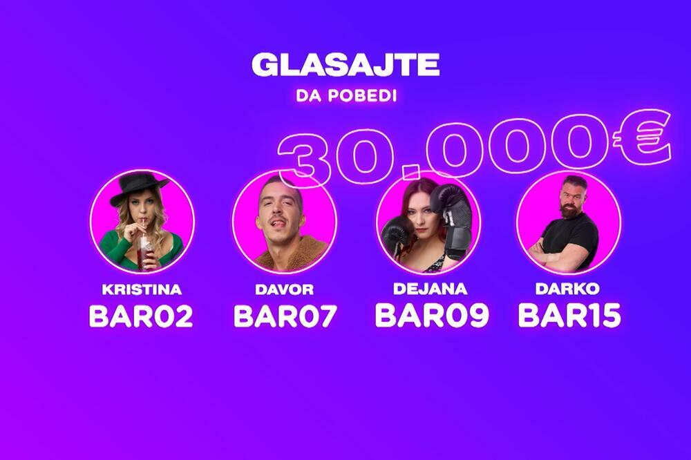 SAD JE SVE NA VAMA! Glasajte za svog favorita u RIJALITIJU BAR: Neko od NJIH ČETVORO večeras osvaja 30.000 EVRA!