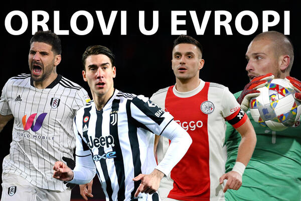 ORLOVI U EVROPI: Rajković NESAVLADIV i sa igračem manje; Tadić i Mitrović tresli mreže, Vlahović postao REZERVA?!