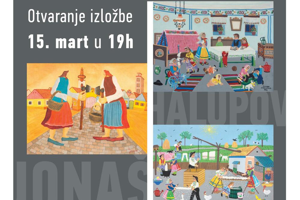 Otvaranje izložbe slika "Iz dva ugla" Zuzane Halupove i Martina Jonoša u utorak, 15. marta u 19h u Parobrodu