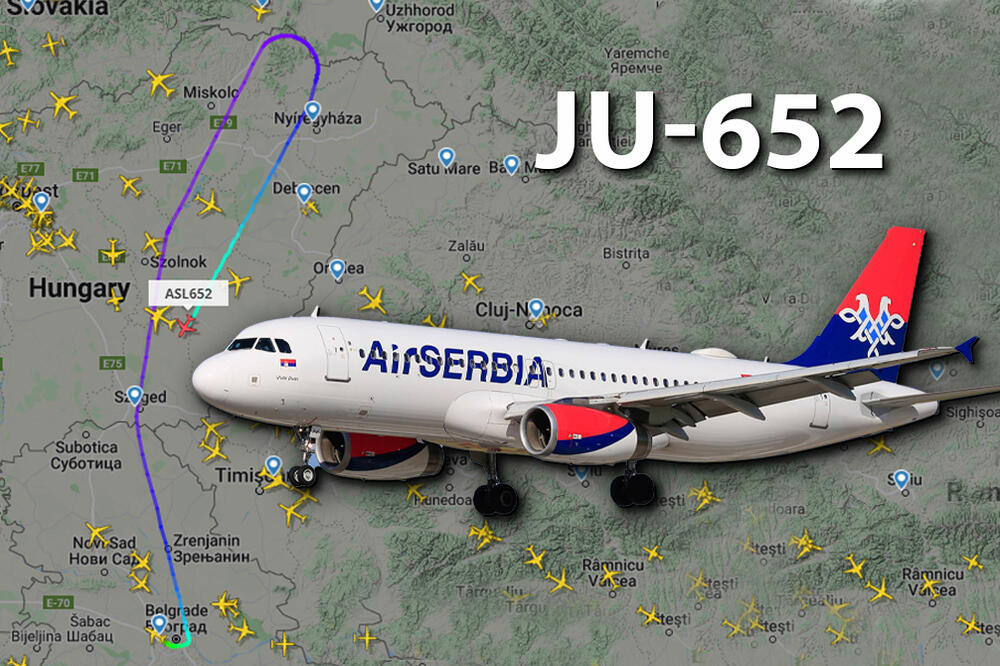 POGLEDAJTE PUTANJU KRETANJA AVIONA NA RELACIJI BEOGRAD-MOSKVA! Munjevitom brzinom se vraća za Surčin (FOTO) (VIDEO)