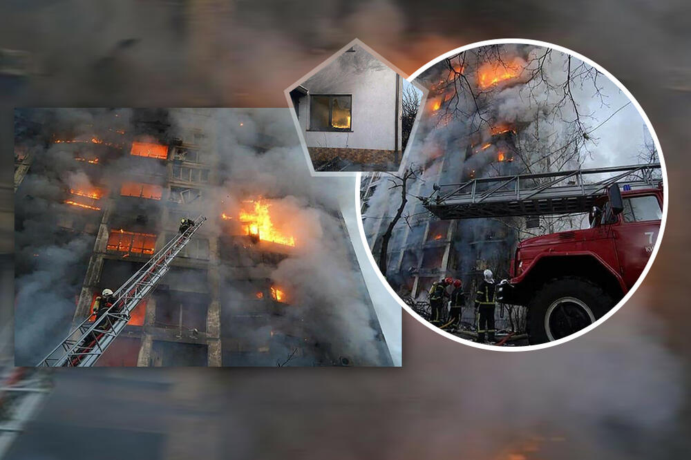 STRAVIČNE EKSPLOZIJE U KIJEVU OD RANE ZORE: Raketa pogodila stambenu kuću, IMA POGINULIH! (FOTO)