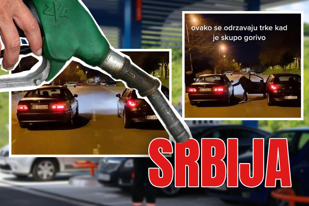 OVAKO SE SADA TRKAJU SRBI PO ULICAMA, KAD JE GORIVO POSKUPELO! Svi gledaju snimak 2 vozača i umiru od smeha (VIDEO)